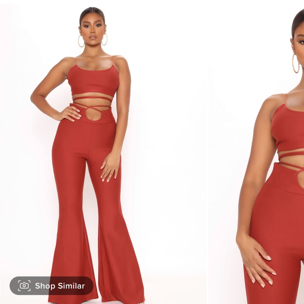 Orange Pant Set
